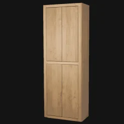 Opbergkast Tenna Mangohout, 220 x 80cm, kleur Naturel