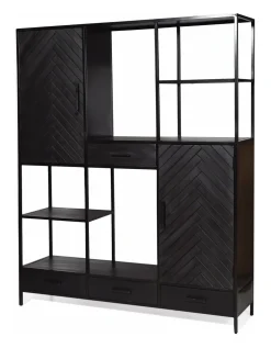 Opbergkast York Mangohout, 200 x 160cm