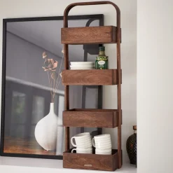 Opbergrek Belfast Mangohout, 86 x 30cm