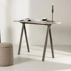 Organisch Bureau Lyndie 115 x 50cm, kleur Beige