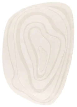 Organisch Vloerkleed Vinto 160 x 230cm, kleur Ivoor