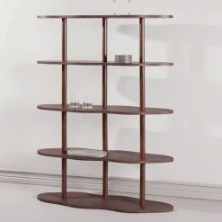 Organisch Wandrek Daniels 140 x 105cm, kleur Mokka