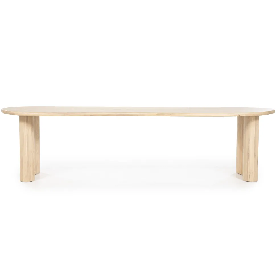 Organische Eettafel Josh Eiken, kleur Naturel