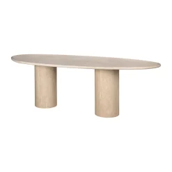 Organische Eettafel Renaissance Travertin, 240 x 100cm
