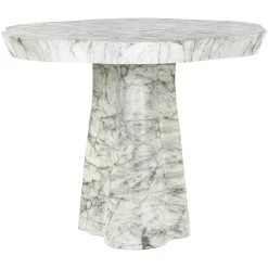 Organische Eettafel Rockyard Faux Marmer en travertin