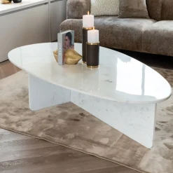 Organische Salontafel Brandon Marmer, 170 x 95cm