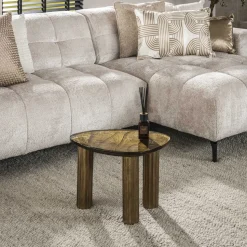 Organische Salontafel Cassidi Glas, 51 x 37cm