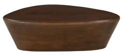Organische Salontafel Derrell Mangohout, 107 x 78cm