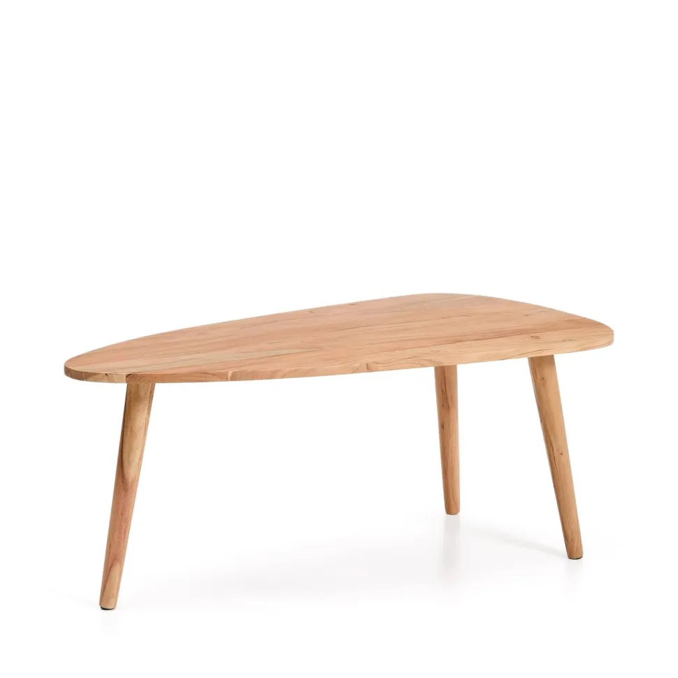 Organische Salontafel Duvani Acaciahout, 110 x 60cm