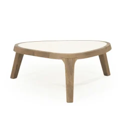 Organische Salontafel Fred Marmer en mangohout