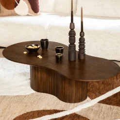 Organische Salontafel Jordy Mangohout, 130 x 70cm