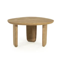 Organische Salontafel Maud Mangohout, 65 x 56cm