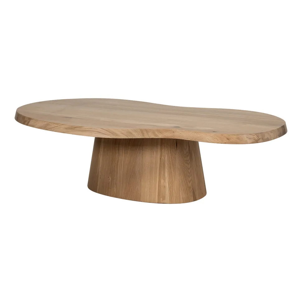 Organische Salontafel Riva Eikenhout, 129 x 67cm