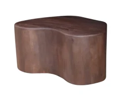 Organische Salontafel Savi Mangohout, 80 x 70cm