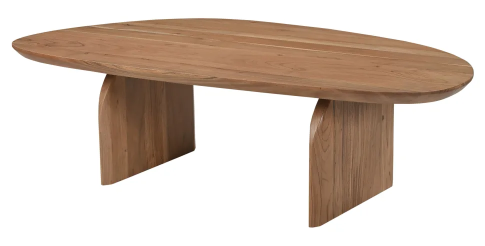 Organische Salontafel Sequia Acaciahout, 135 x 76cm