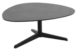 Organische Salontafel Serena Keramiek, kleur zwart (per stuk)