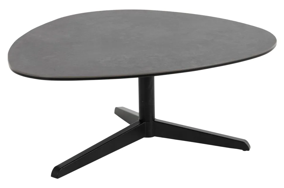 Organische Salontafel Serena Keramiek, kleur zwart (per stuk)