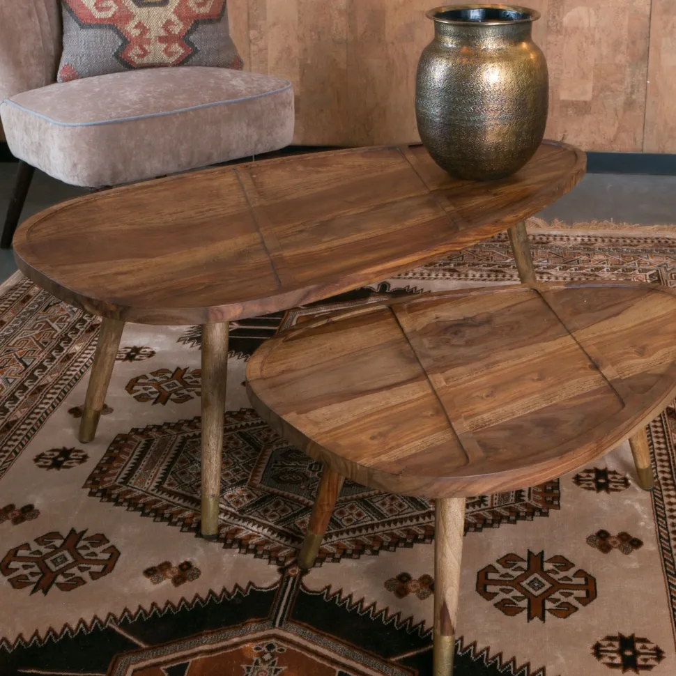 Organische Salontafel Sham set van 2 stuks