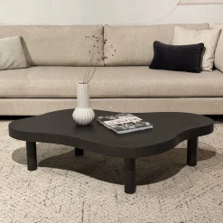 Organische Salontafel Tobago Eiken, 135 x 82cm