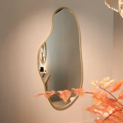 Organische Spiegel Alton 183 x 85cm, kleur Brushed Gold