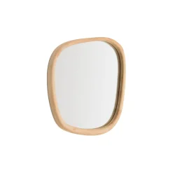 Organische Spiegel Alura Teakhout, 47 x 45cm