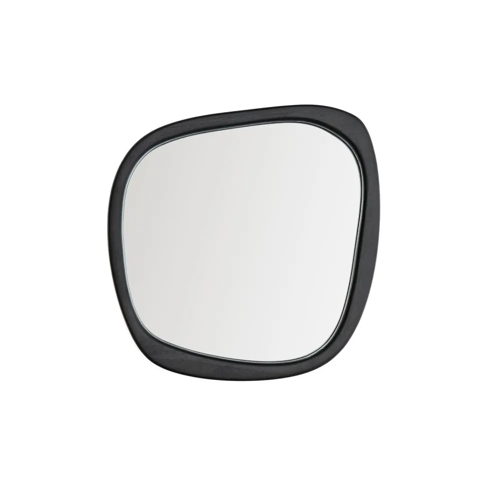 Organische Spiegel Alura Teakhout, 47 x 45cm