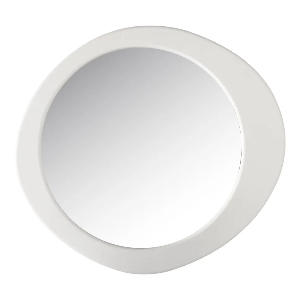 Organische Spiegel Bloomstone 120 x 108cm, kleur Wit