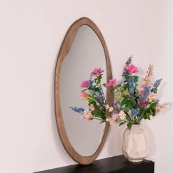 Organische Spiegel Laban Hout, 100 x 50cm