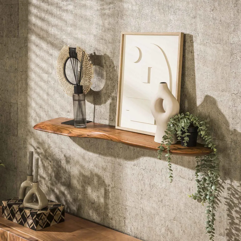 Organische Wandplank Lavar Acaciahout