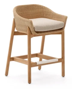 Outdoor Barkruk Galea Teakhout en rattan