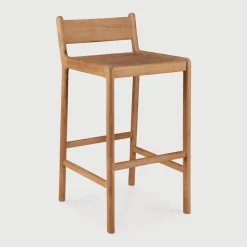 Outdoor Barkruk Jack Teakhout, kleur Naturel