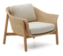 Outdoor Fauteuil Galea Teakhout en rattan