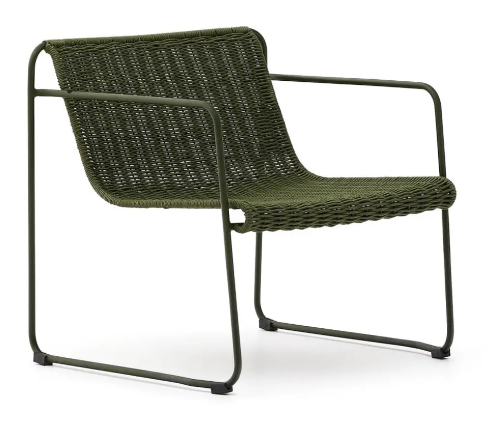Outdoor Fauteuil Maurina Handgeweven touw en staal
