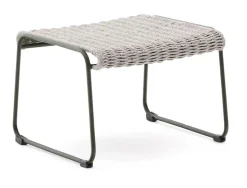 Outdoor Hocker Maurina Handgeweven touw en staal