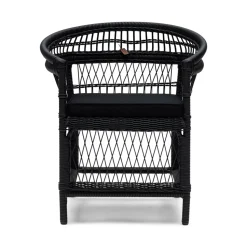 Outdoor Loungestoel Victoria Falls Wicker, kleur Zwart