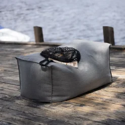 Outdoor Poef Carlson kleur Donkergrijs