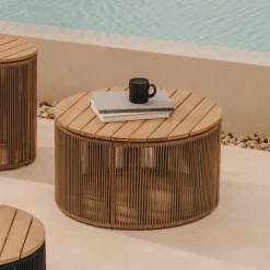 Outdoor Salontafel Dandara Acaciahout en touw, 60cm