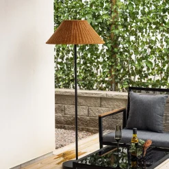 Outdoor Solar Vloerlamp Tamella 150cm, kleur Bruin