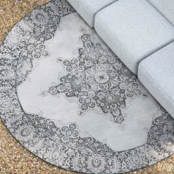 Outdoor Vloerkleed Coventry kleur Zwart