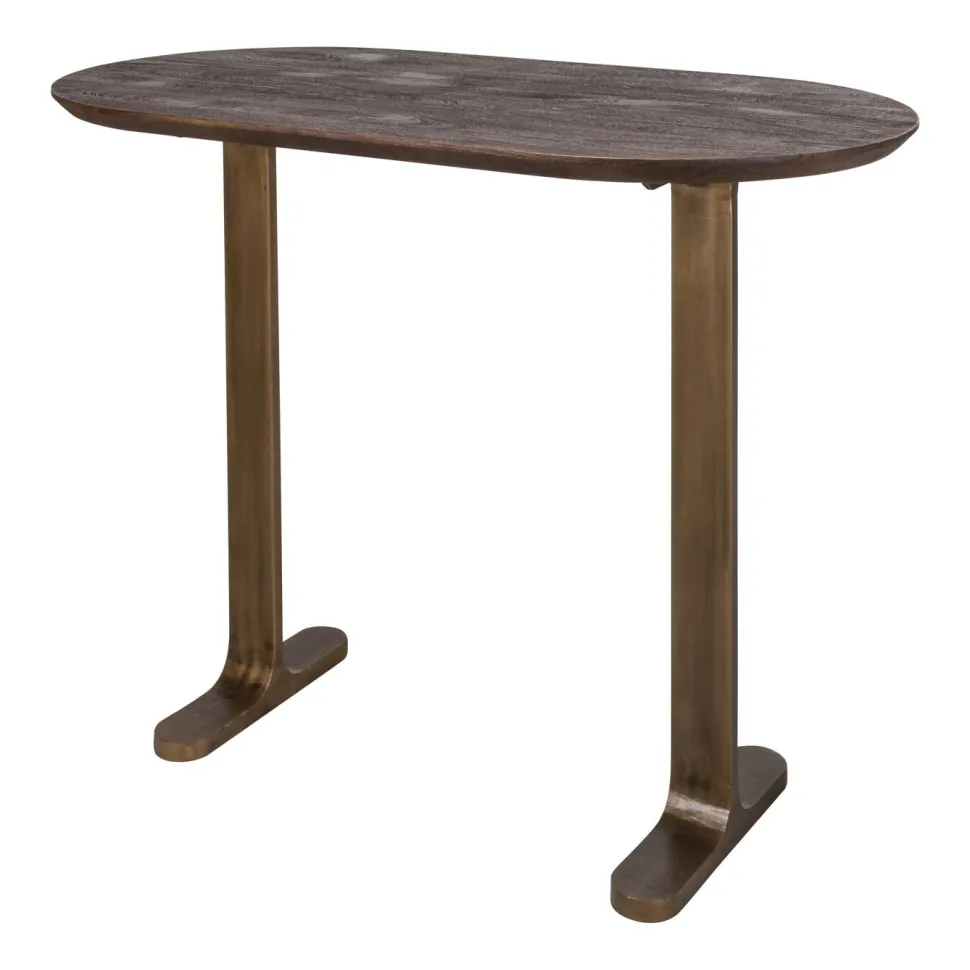 Ovale Bartafel Revelin Mangohout, 140 x 75cm