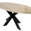 Ovale Eettafel Avalon Travertin, 230 x 115cm