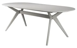 Ovale Eettafel Ciearra 220 x 95cm, kleur Beige