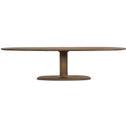 Ovale Eettafel Coco Mangohout, kleur Bruin