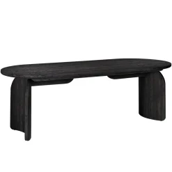 Ovale Eettafel Fairmont Eiken, kleur Dark Coffee