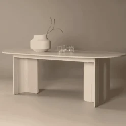 Ovale Eettafel Jadira MDF, 220 x 100cm