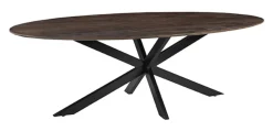 Ovale Eettafel James Mangohout, kleur Espresso