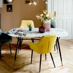 Ovale Eettafel Nicky Marmerlook