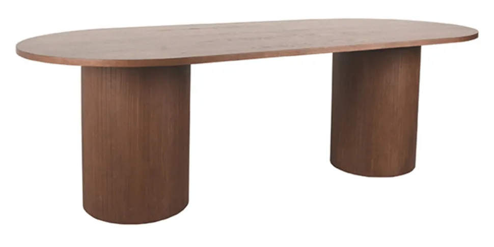 Ovale Eettafel Oliva Eiken, 240 x 120cm