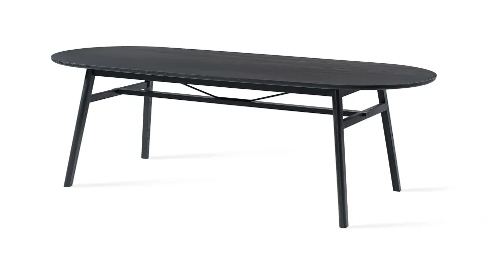 Ovale Eettafel Surnu Eiken, 240 x 100cm