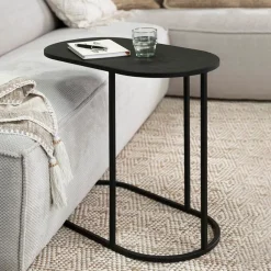 Ovale Laptoptafel Terra Teakhout, 65 x 35cm